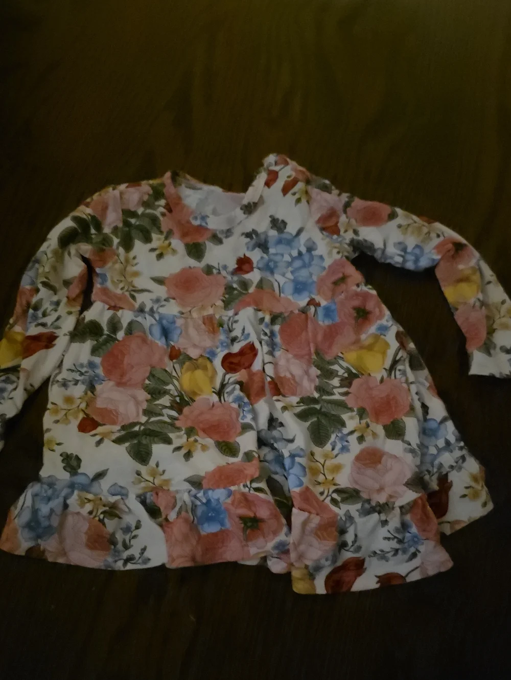 Posh Peanut Floral Long Sleeve Dress - White, Pink, Blue, Yellow, Green